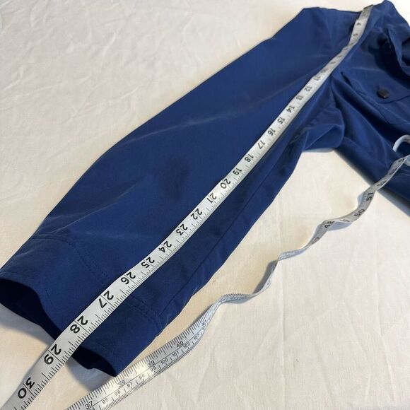 Chico’s Womens Cobalt Blue Modal Blend Utility Jacket XL Casual Sporty Office - Picture 9 of 9